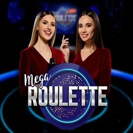 Mega Roulette online game logo by Pragmatic Play on hugocasinoo.pl